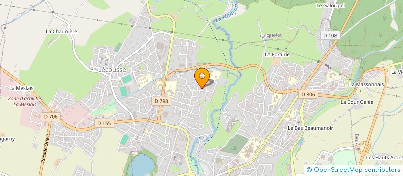 localisation de l'entreprise SCI DE LA CASERNE  FOUGERES