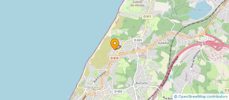 localisation de l'entreprise SCI DE LA CASERNE 5 à BIDART