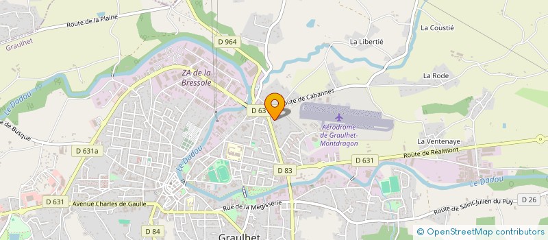 localisation de l'entreprise SCI DE LA CASSE  GRAULHET