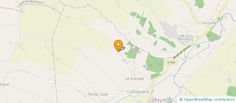 localisation de l'entreprise SCI DE LA CASTILLANE  SARAMON