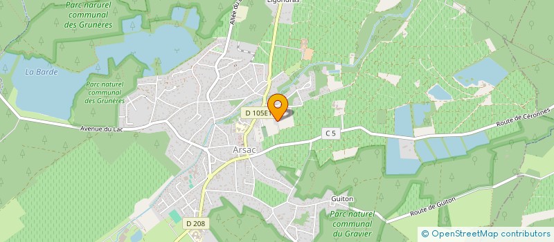 localisation de l'entreprise SCI DE LA CAUSSADE  ARSAC