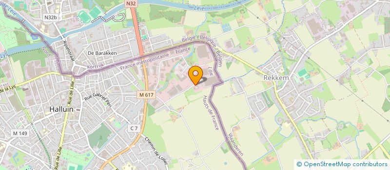 localisation de l'entreprise SCI DE LA CAVALE ROUGE  HALLUIN