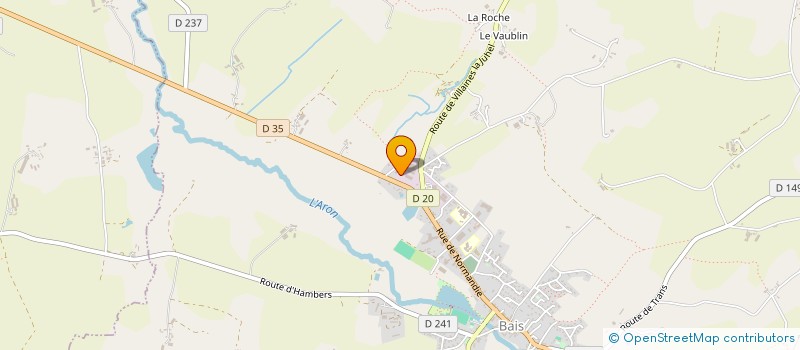 localisation de l'entreprise SCI DE LA CAVE AUX BOEUFS  BAIS