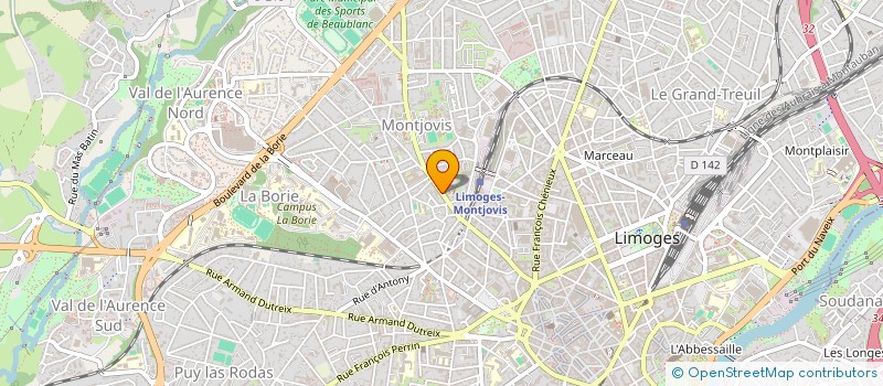 localisation de l'entreprise SCI DE LA CERAMIQUE à LIMOGES