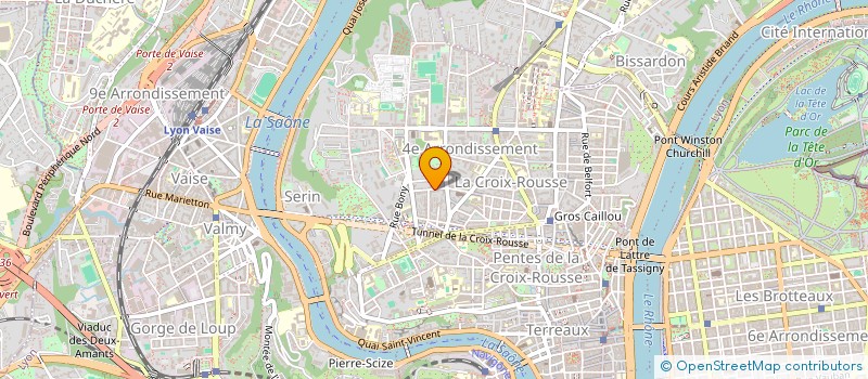 localisation de l'entreprise SCI DE LA CERDAGNE  LYON