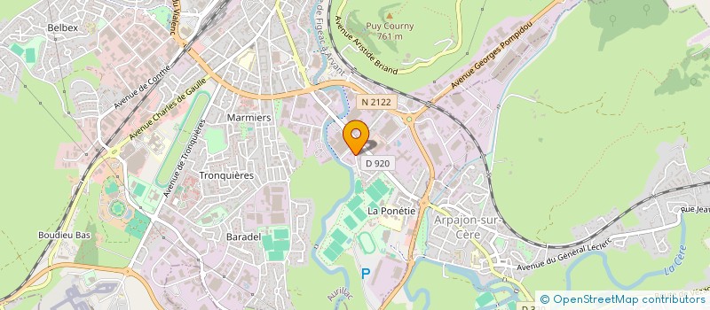 localisation de l'entreprise SCI DE LA CERE à AURILLAC