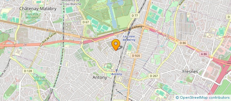 localisation de l'entreprise SCI DE LA CERISAIE à ANTONY