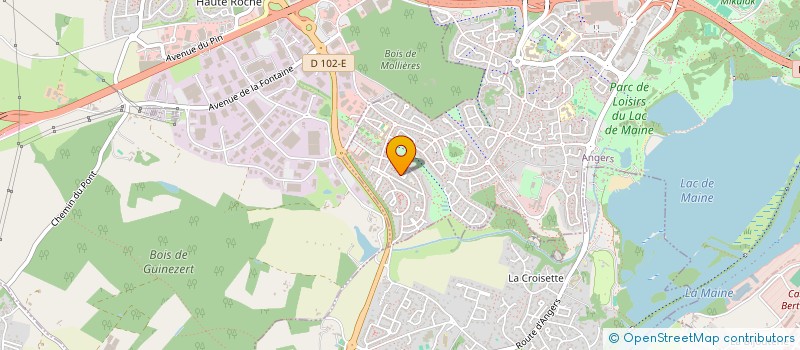 localisation de l'entreprise SCI DE LA CERISAY à ANGERS