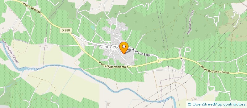 localisation de l'entreprise SCI DE LA CEZE  SAINT-GERVAIS