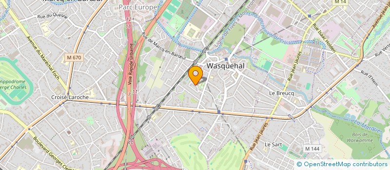 localisation de l'entreprise SCI DE LA CH'NOUE  WASQUEHAL