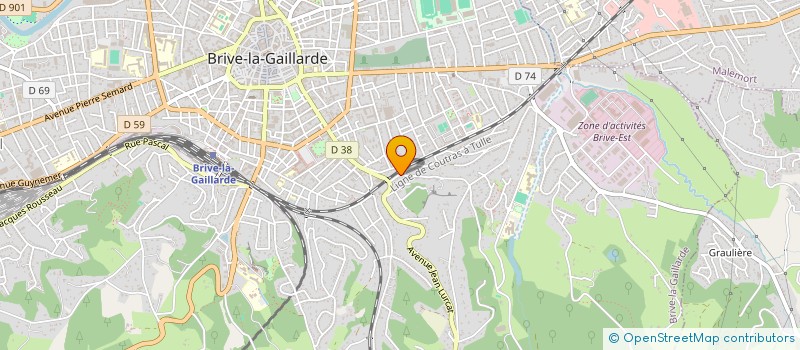 localisation de l'entreprise SCI DE LA CHAMBAUDIE  BRIVE-LA-GAILLARDE