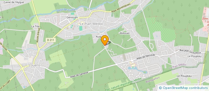 localisation de l'entreprise SCI DE LA CHAMILLE à LE PIAN-MEDOC