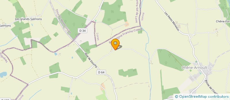 localisation de l'entreprise SCI DE LA CHANTEREINE à CHARNY OREE DE PUISAYE