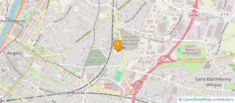 localisation de l'entreprise SCI DE LA CHANTERIE à ANGERS