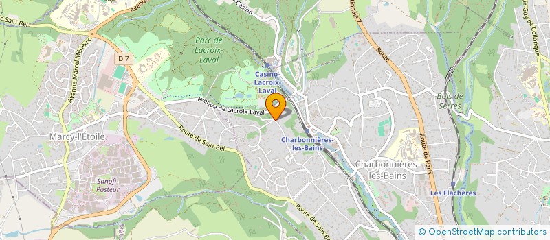 localisation de l'entreprise SCI DE LA CHANTERIE  CHARBONNIERES-LES-BAINS