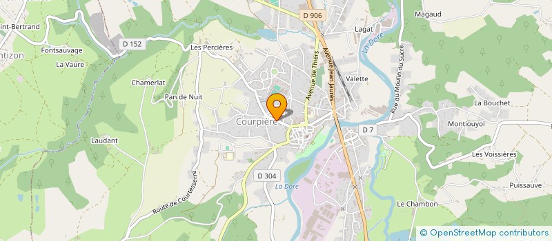 localisation de l'entreprise SCI DE LA CHAPELETTE à COURPIERE