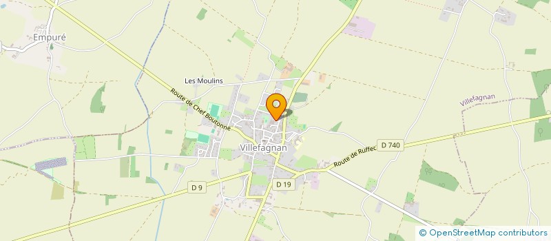 localisation de l'entreprise SCI DE LA CHAPELIERE  VILLEFAGNAN