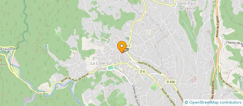 localisation de l'entreprise SCI DE LA CHAPELLE à LA COLLE-SUR-LOUP