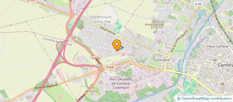 localisation de l'entreprise SCI DE LA CHAPELLE  RAILLENCOURT-SAINTE-OLLE