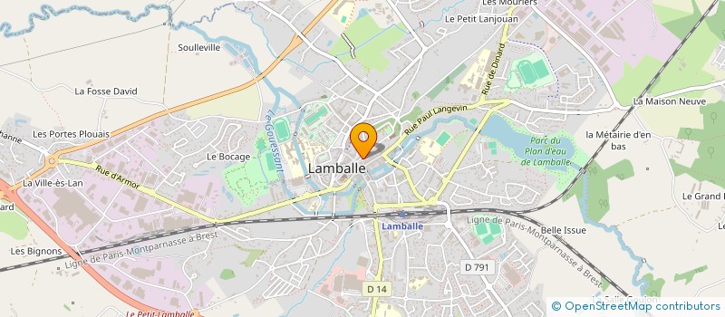 localisation de l'entreprise SCI DE LA CHAPELLE  LAMBALLE-ARMOR