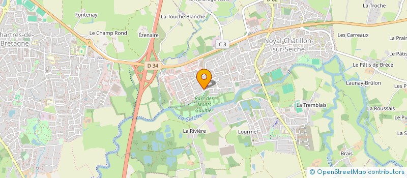 localisation de l'entreprise SCI DE LA CHAPELLE  NOYAL-CHATILLON-SUR-SEICHE