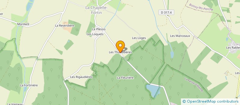 localisation de l'entreprise SCI DE LA CHAPELLE à LA CHAPELLE-FORTIN