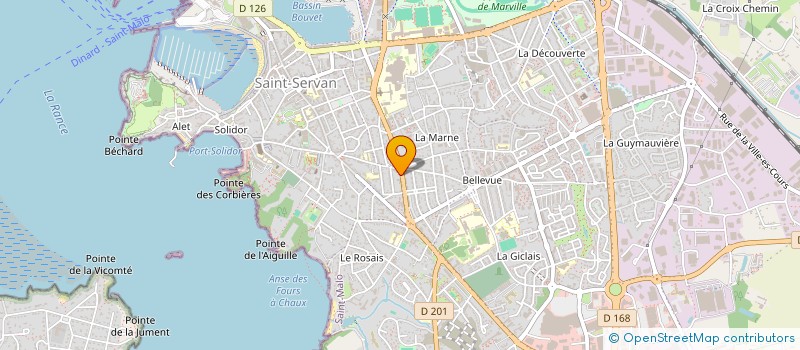 localisation de l'entreprise SCI DE LA CHAPELLE à SAINT-MALO