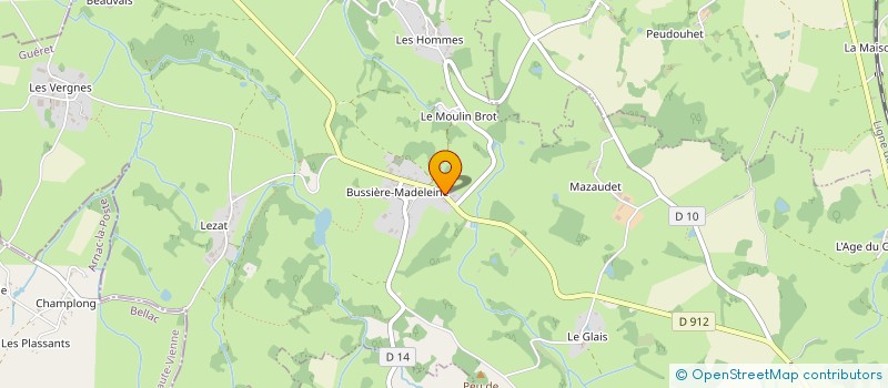 localisation de l'entreprise SCI DE LA CHAPELLE  LA SOUTERRAINE