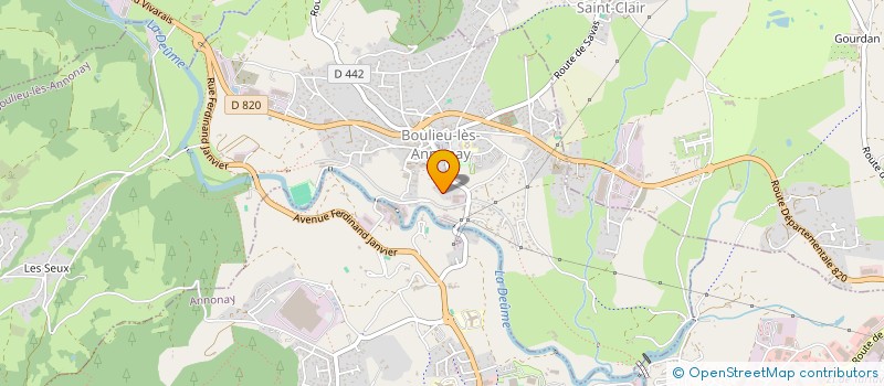 localisation de l'entreprise SCI DE LA CHAPELLE  BOULIEU-LES-ANNONAY