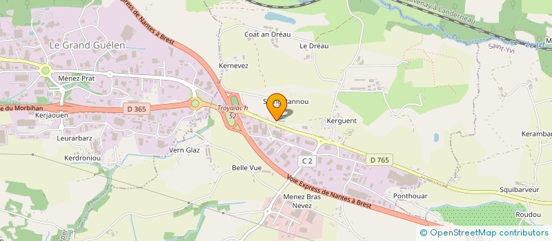 localisation de l'entreprise SCI DE LA CHAPELLE  SAINT-EVARZEC