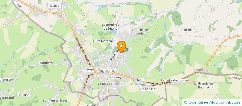 localisation de l'entreprise SCI DE LA CHAPELLE à AIGURANDE