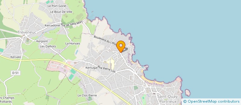 localisation de l'entreprise SCI DE LA CHAPELLE  SAINT-QUAY-PORTRIEUX