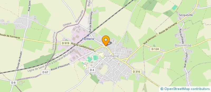 localisation de l'entreprise SCI DE LA CHAPELLE B.C.  FORMERIE