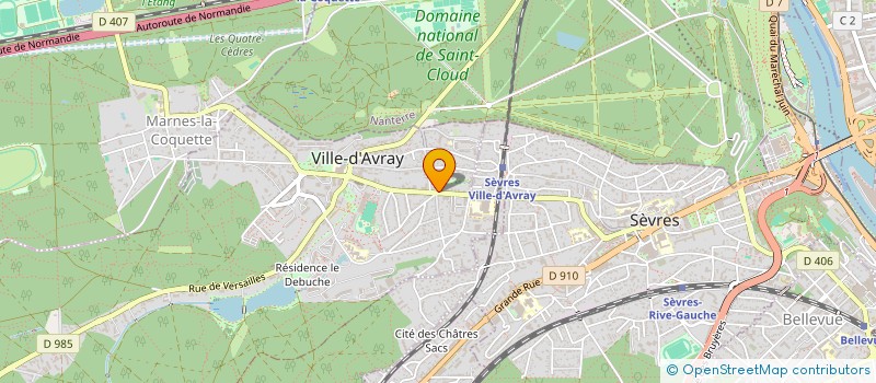 localisation de l'entreprise SCI DE LA CHAPELLE BELLOUIN  VILLE-D'AVRAY