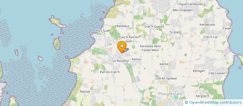 localisation de l'entreprise SCI DE LA CHAPELLE DE KERALIO  PLOUGRESCANT