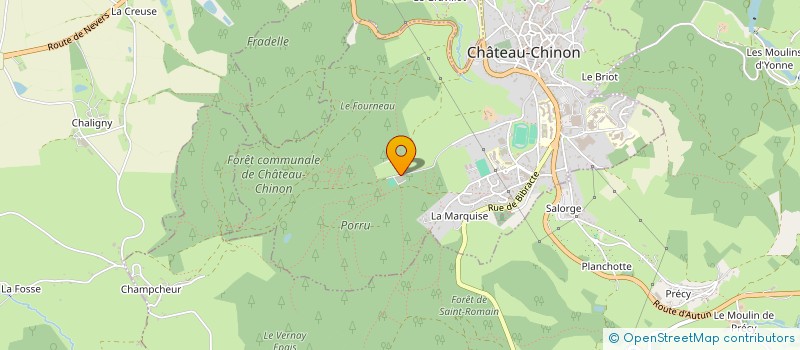 localisation de l'entreprise SCI DE LA CHAPELLE DU CHENE  CHATEAU-CHINON (VILLE)