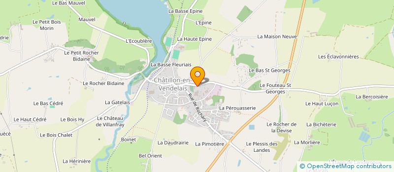 localisation de l'entreprise SCI DE LA CHAPELLERIE  CHATILLON-EN-VENDELAIS