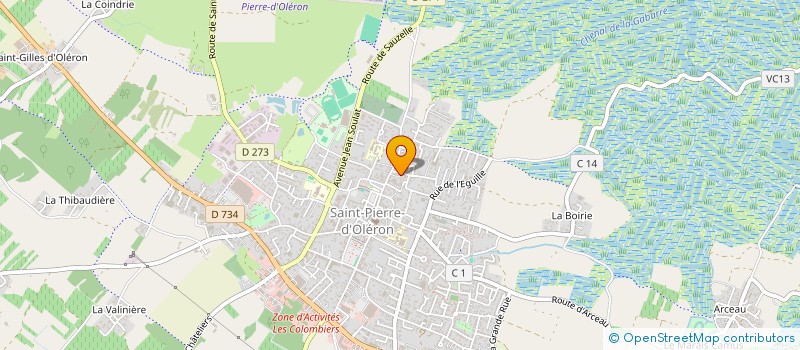 localisation de l'entreprise SCI DE LA CHAPELLERIE  SAINT PIERRE D'OLERON