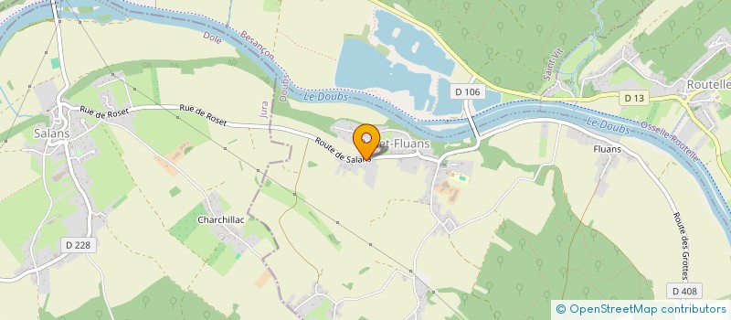 localisation de l'entreprise SCI DE LA CHARDENIERE  ROSET-FLUANS