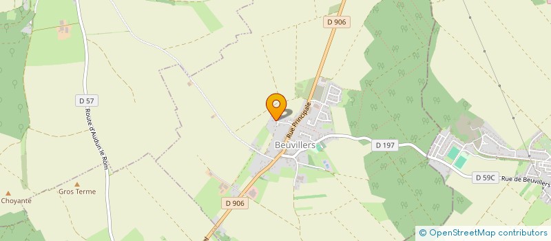 localisation de l'entreprise SCI DE LA CHARDONNIERE  BEUVILLERS