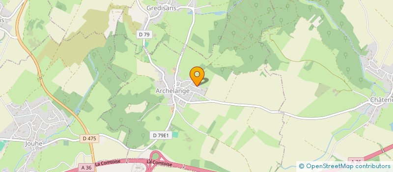 localisation de l'entreprise SCI DE LA CHARME  ARCHELANGE