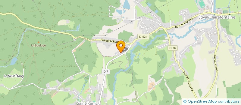 localisation de l'entreprise SCI DE LA CHARMILLE  ETIVAL-CLAIREFONTAINE