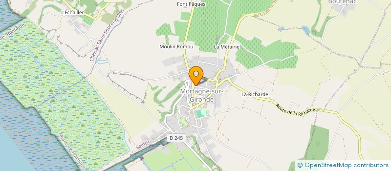 localisation de l'entreprise SCI DE LA CHARMILLE  MORTAGNE-SUR-GIRONDE