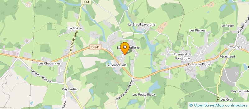 localisation de l'entreprise SCI DE LA CHAROUFFERIE à SAINT-JUST-LE-MARTEL