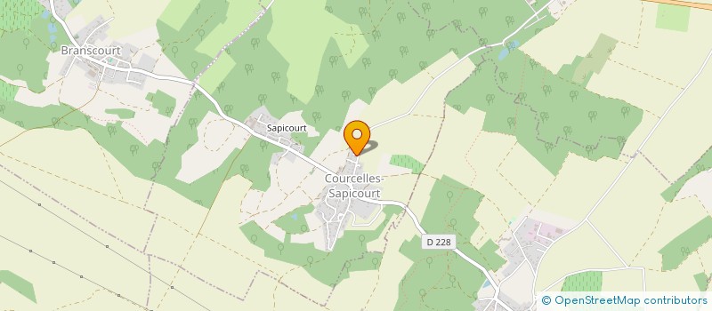 localisation de l'entreprise SCI DE LA CHARRIERE  COURCELLES-SAPICOURT