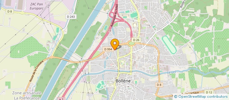 localisation de l'entreprise SCI DE LA CHARTREUSE à BOLLENE