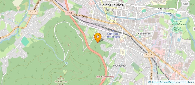 localisation de l'entreprise SCI DE LA CHARTREUSE à SAINT-DIE-DES-VOSGES