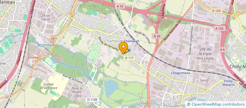 localisation de l'entreprise SCI DE LA CHASSE PIE  CHAMPLAN