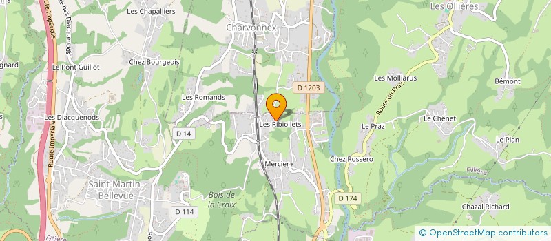 localisation de l'entreprise SCI DE LA-CHAT  CHARVONNEX