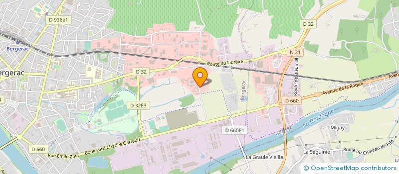 localisation de l'entreprise SCI DE LA CHATAIGNERAIE à BERGERAC